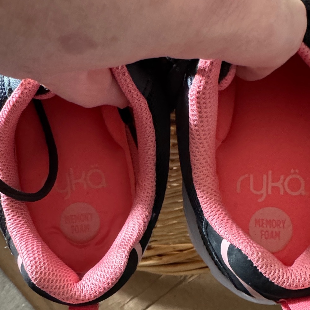 Ryka Women's Black and Pink Sneakers - Picture 3 of 4